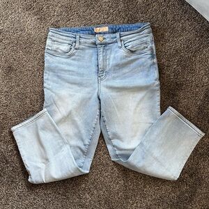 Kut from the Kloth Light Blue Straight Leg High Rise Jeans